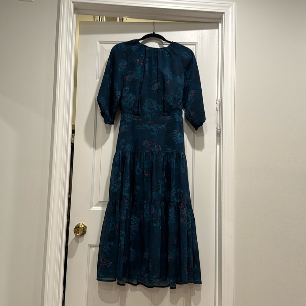 Blue midi dress
